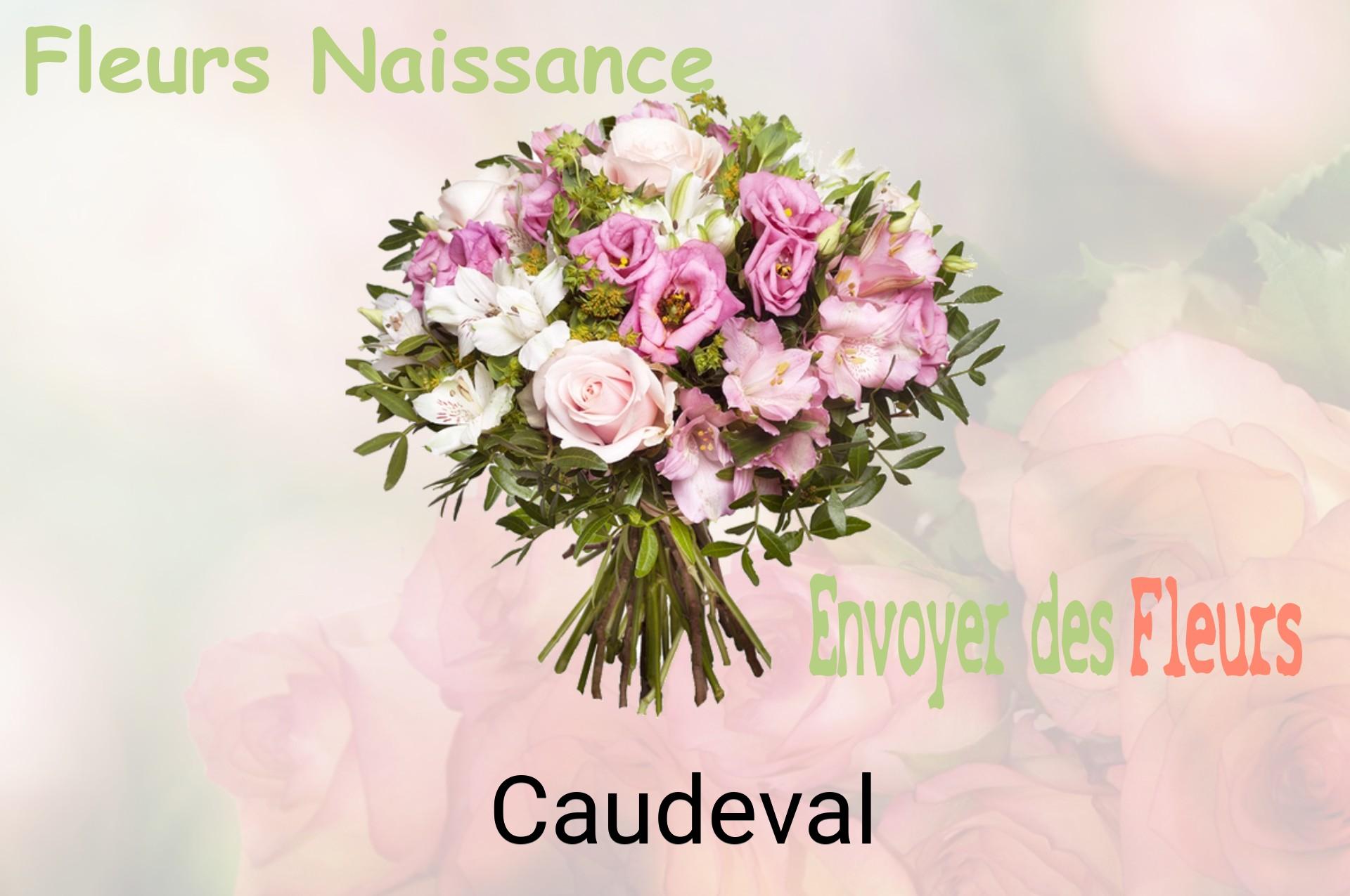 Bouquet de fleurs de naissance livré à Caudeval